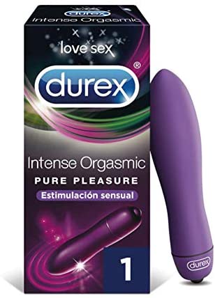Durex Vibrador Mini Intense Orgasmic Pure Pleasure, Dildo Consolador Clítoris Mujer, Estándar