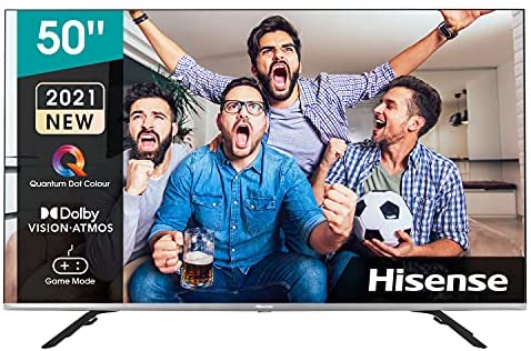 Hisense 50E76GQ QLED 2021 Gaming Series, 50 pulgadas 4K UHD Dolby Vision HDR Smart TV con Youtube, Netflix, Freeview Play y Alexa Built-in, HDMI 2.1, Bluetooth, certificación TÜV
