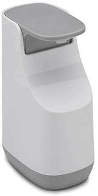 Joseph Joseph Slim compacto – Dispensador de jabón, plástico, blanco y gris, 9.1 x 6.2 x 14.1 cm