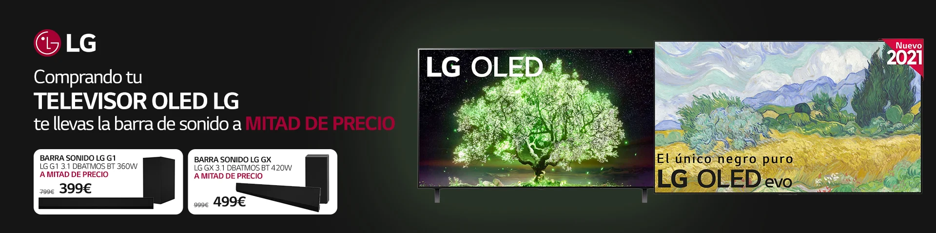 TV OLED LG + Barra de sonido