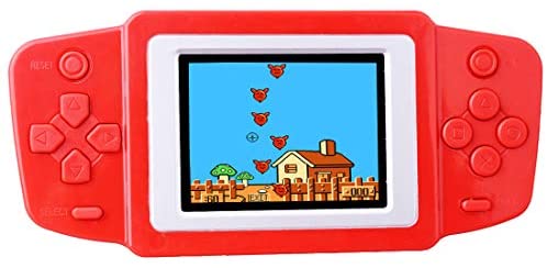 ZHISHAN Niños Consolas de Juegos de Mano Portátil Retro Handheld Game Console 2.5" LCD Pantalla con 218 Classico Nostalgia 80s Videojuegos Navidad Regalo de Cumpleaños para Chicos Y Propio (Rojo)