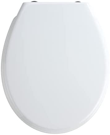 WENKO Tapa de WC Bilbao – dispositivo automático de descenso, Duroplast, 35 x 43.5 cm, Blanco