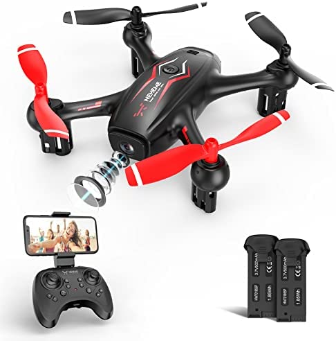 NEHEME NH530 Drones con cámara 1080P, Mini drones para niños, Dron FPV Live Video para principiante con sensor de gravedad, Modo sin cabeza, Flip 3D, Retorno/despegue /aterrizaje con una sola tecla