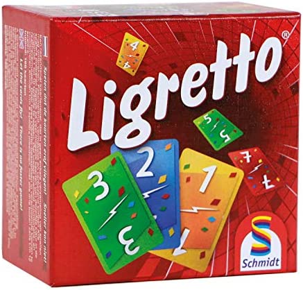 WDK Partner Starter Ligretto – Juego de Mesa, Color Rojo – Ligretto Rojo. Cartas