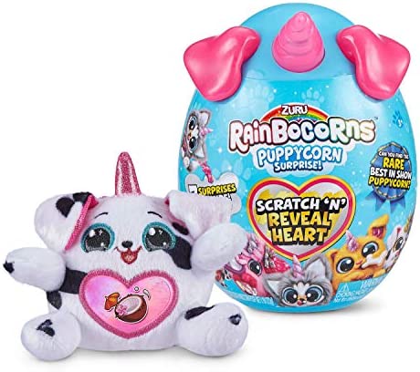 Rainbocorns Sparkle Heart Series 3, Puppycorn Surprise, Dálmata Sorpresa de Peluche para Mascotas coleccionables, Color (ZURU 9237J)
