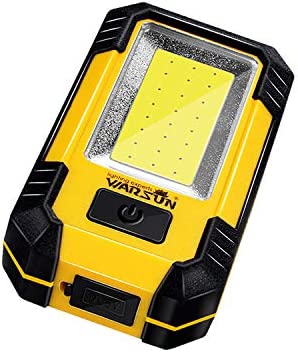 WARSUN LED Linterna Taller Recargable Portátil Linterna de Trabajo con Base Magnética y Gancho 30 W 1200 lúmenes Súper Brillante para Reparación