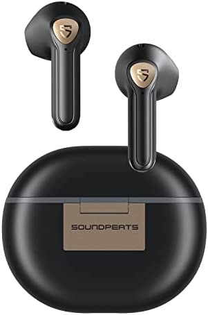 SoundPEATS Air3 Deluxe HS Auriculares Inalámbricos con Certificación de Hi-Res Audio y Códec LDAC, Auriculares Bluetooth 5.2 con 4 Mic y ENC para Llamadas, Controlador de 14,2 mm, Control de App