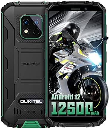 OUKITEL Smartphone Robusto [12500mAh], WP18 Pro (2022) 5.93"" Rugged Phone, Android 12, IP68/69K Waterproof Unlocked Mobile Phones, 4G Dual SIM,OTG/NFC/GPS