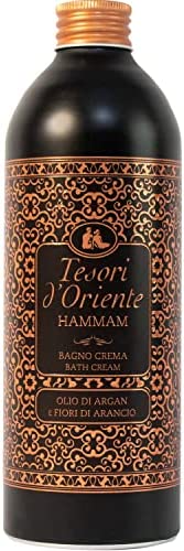 Tesori d'Oriente Baño Crema Aceite de Argán y Flores de Naranja Hammam, 500 ml