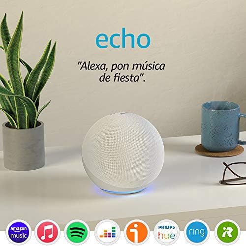 Echo (4.ª generación)Altavoz inteligente wifi y Bluetooth con Alexa, controlador de Hogar digital y sonido Dolby de gran calidadAntracita