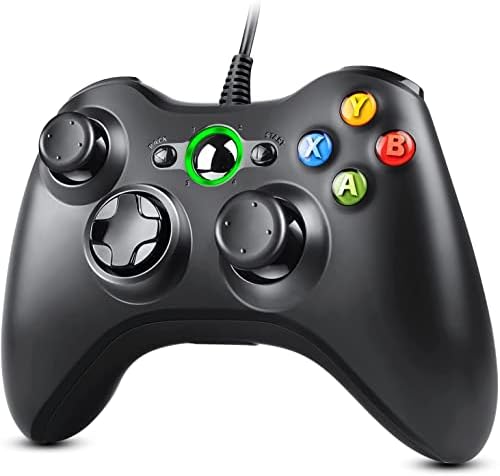 Zexrow Mando de Gamepad, USB Wired, Controlador de Gamepad con Vibración, para Xbox 360, PC Windows XP/7/8/10