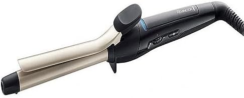 Remington Rizador de Pelo Pro Spiral Curl, Ondulador de Pelo con Pinza de 19 mm, Crea Rizos Definidos, Cerámica Anti-estática, Turmalina, Iónico, 8 Temperaturas hasta 210°C, Punta Fría, CI5319