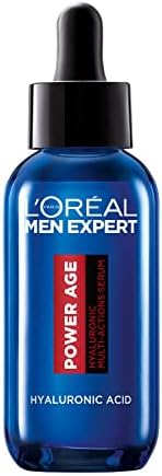 L'Oréal Sérum de Ácido hialurónico para hombre, Para pieles envejecidas, secas y apagadas, Men Expert Power Age, 30ml