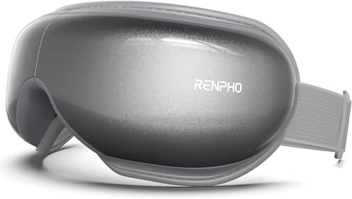 RENPHO Eyeris 1 – Masajeador de ojos con calor, Música Bluetooth y Masaje Vibratorio, relaja y reduce la tensión ocular, ojeras,mejora el sueño, Regalo Mujer/Hombre