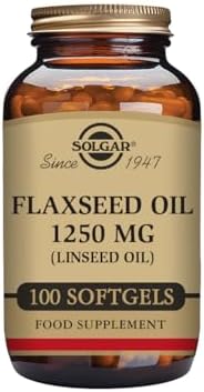 Solgar Aceite de Linaza Cápsulas blandas de 1250 mg – Envase de 100