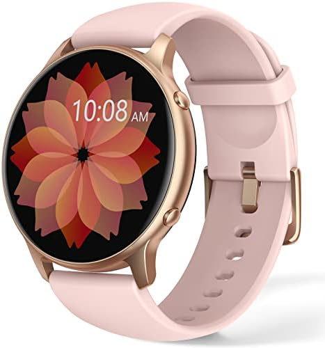 Reloj Inteligente Mujer, IP68 Impermeable Smartwatch Mujer, 1,3" Pantalla Táctil Reloj Deportivo Mujer, con Oxímetro, DIY Esfera Reloj, Monitor Sueño, Podómetro, Pulsómetro para Android iOS