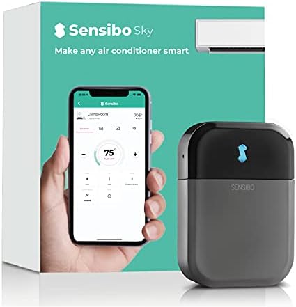 Sensibo Sky – Controlador WiFi Inteligente de Aire Acondicionado. Mantiene la Comodidad con energía eficiente. Instalación fácil y rápida. Termostato automático Compatible con Google, Alexa, Siri.