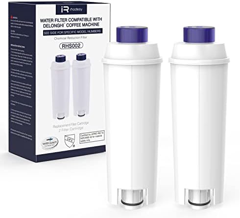iRhodesy Filtro Cafetera para DeLonghi DLSC002, Filtro de Agua Compatible con Delonghi Magnifica s, ECAM, ESAM, ETAM, BCO Series (2 Unidad)