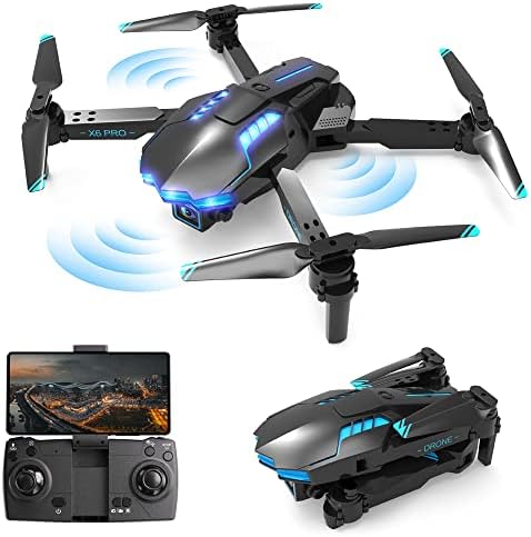 Drone con Cámara HD 1080P para Niños y Adultos, RC Quadcopter Drone FPV Plegable para Principiantes, Juguetes para Niños y Niñas Regalos Navidad