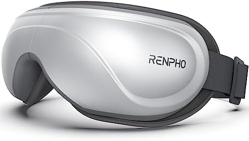 RENPHO Eyeris 2 – Extended Masajeador de Ojos con calor, Gafas Presoterapia Ocular para Relajación, Cuidado de los Ojos para la Tensión Ocular, Mejora el Sueño, Regalo de Cumpleaños