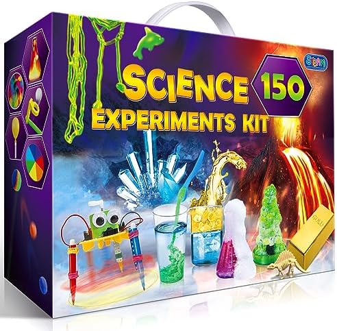 UNGLINGA Kits de Ciencia de 150 experimentos para niños, proyectos Stem Juguetes educativos para niños, Ideas de Regalo de cumpleaños