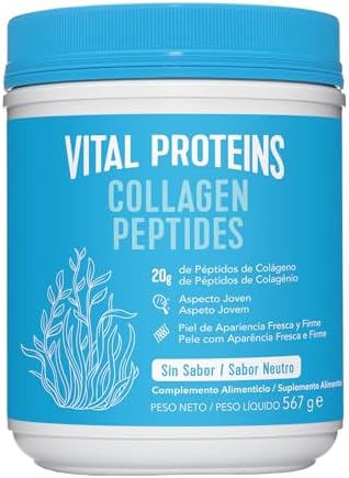 Vital Proteins Colageno en Polvo Collagen Peptides Criados en Pastos (567g) – Colágeno Hidrolizado Sin Sabor Ideal para Dietas Paleo, Cetogénica, Whole30